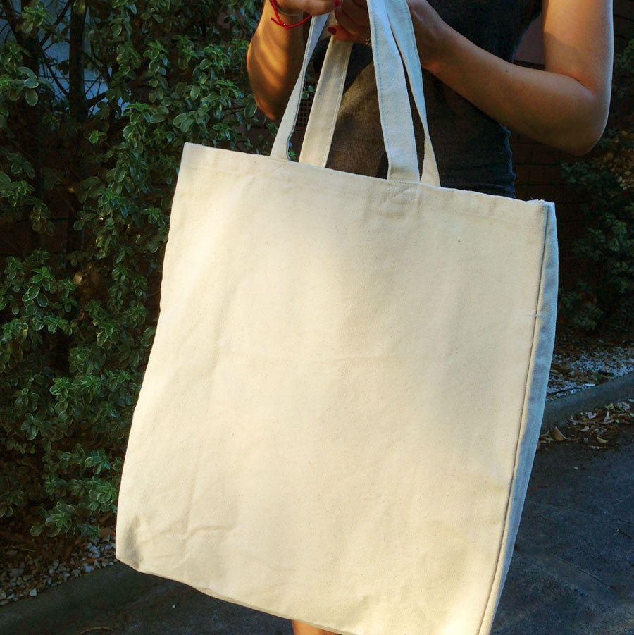 Calico bag in natural colour - Gift tote bag