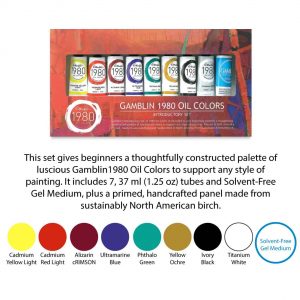 Gamblin Gift Introductory Sets - 1980 Oil Colors set - 9 colours 37ml tubes