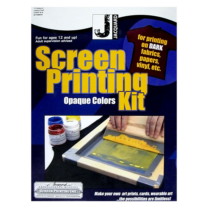 jacquard Opaque Colors screenprinting kit - screen printing