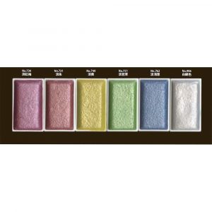 Kuretake GANSAI TAMBI-Traditional Japanese watercolour PEARL 6 COLOURS