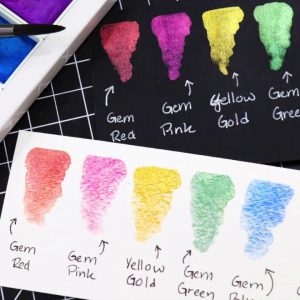 Kuretake GANSAI TAMBI-Traditional Japanese watercolour GEM 6 COLOURS