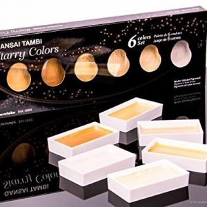 Kuretake GANSAI TAMBI-Traditional Japanese watercolour STARRY 6 COLOURS