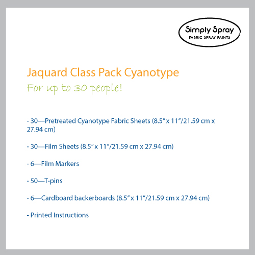 jacquard cyanotype class kit
