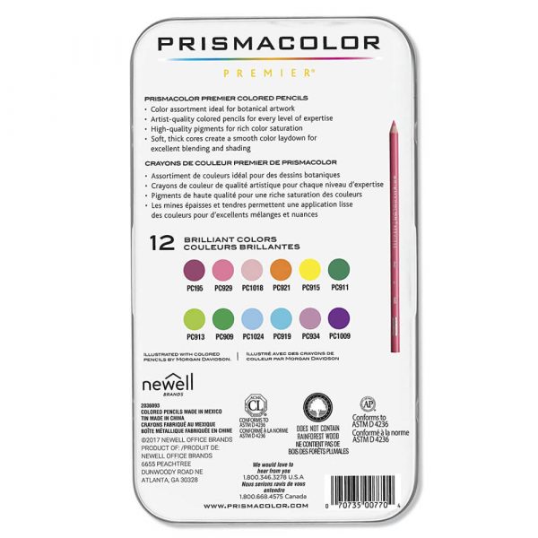 Prismacolor Premier pencil 12 Botanical Garden Set – P: (02) 9550 1544