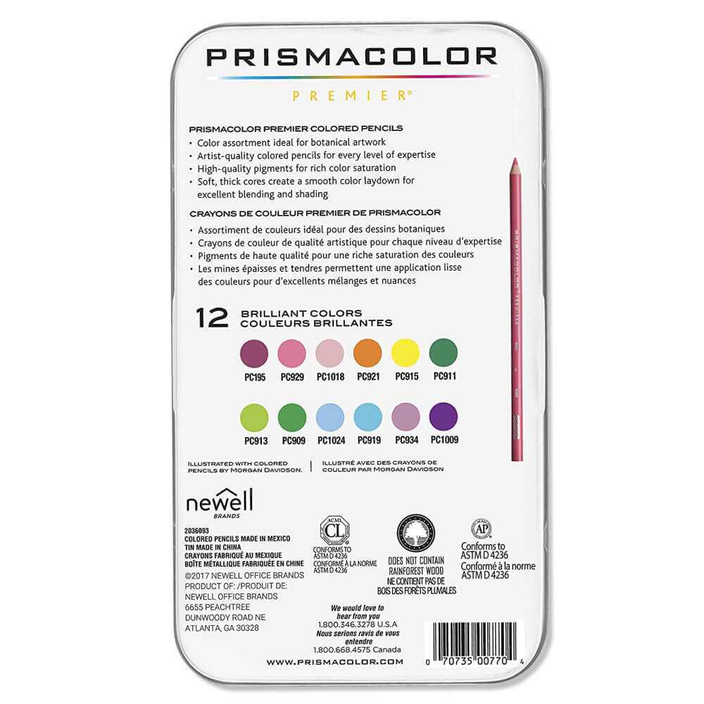 Prismacolor Premier Pencil 12 Botanical Garden Set – P: (02) 9550 1544