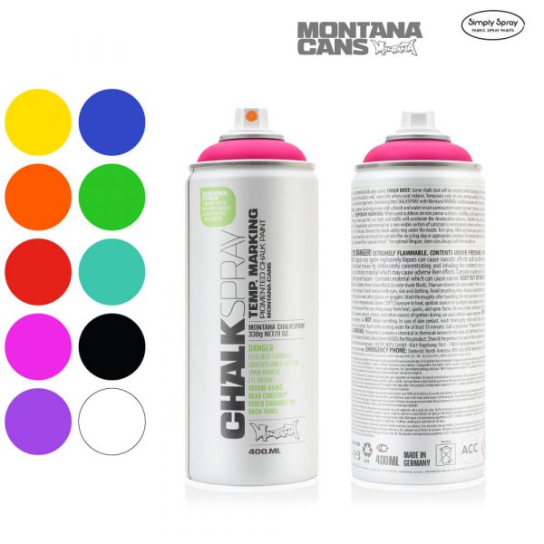 Montana Chalk Spray Paint - 400 ml, Black
