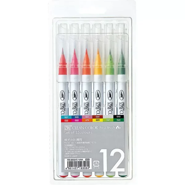 Zig Clean Color – Sets of 12 Basic Colours