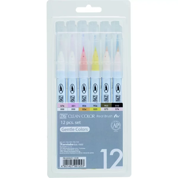 Zig Clean Color – Sets of 12 Pale Colours