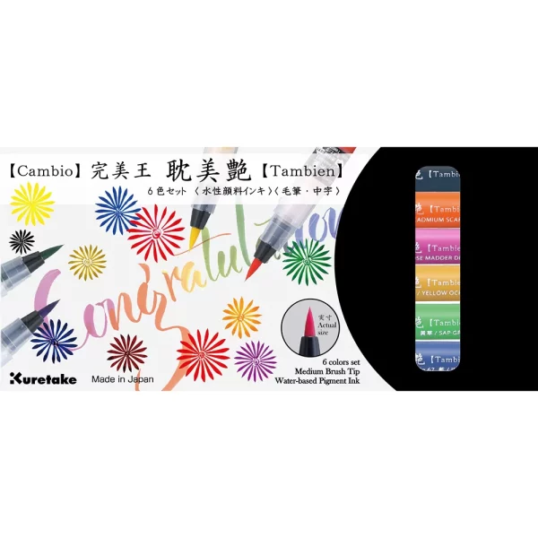 Kuretake Cambio Tambien Brush Pen Set B