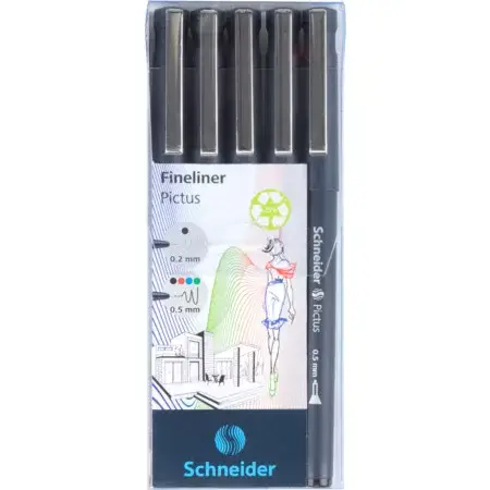 Schneider Pictus Fineliner 5pc set